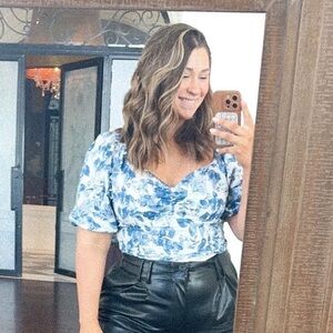 The Drop floral crop top